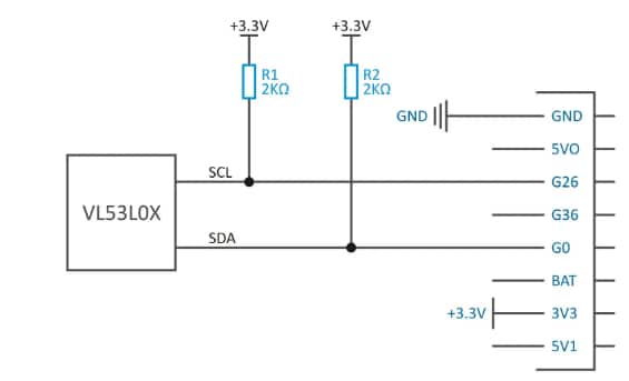 Schematic - M5Stack ToF HAT Distance Sensor Module